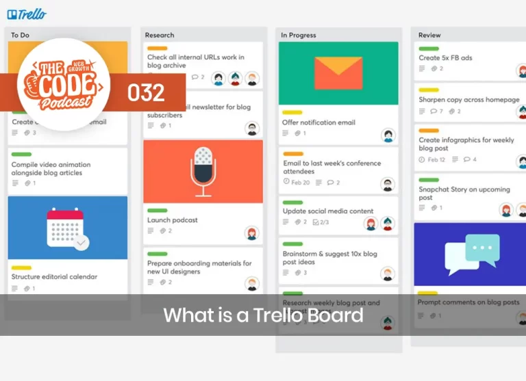 Code 032 – What is a Trello Board – Launch, Grow and Monetize a Podcast Series